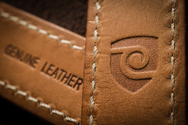 24mm Leather strap w/ PVD buckle